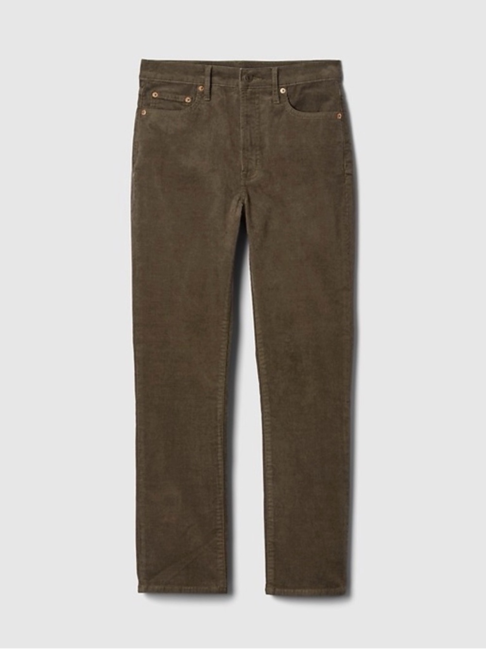 GAP Men's Olive Corduroy Pants - Classic Slim Straight Fit size 34x30